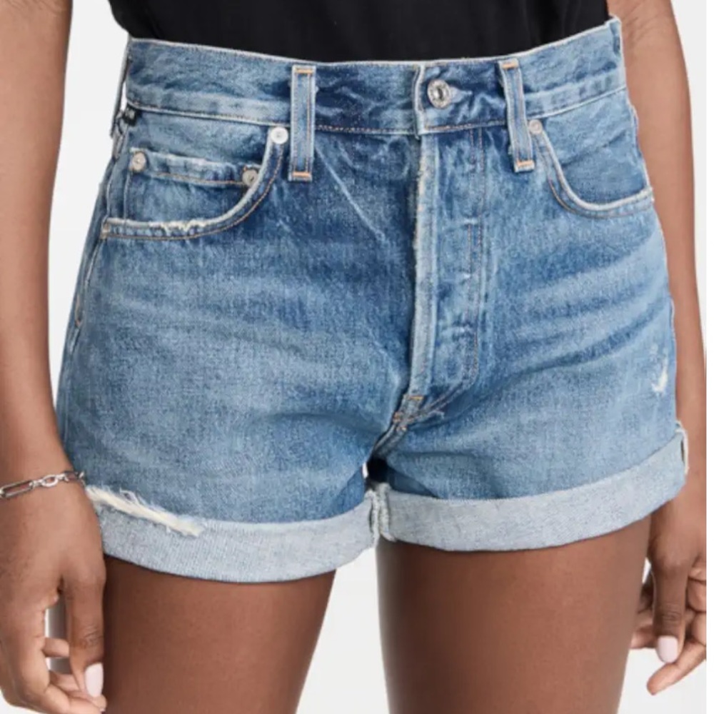 Citizens of Humanity Annabelle relaxed cuffed denim shorts NWT